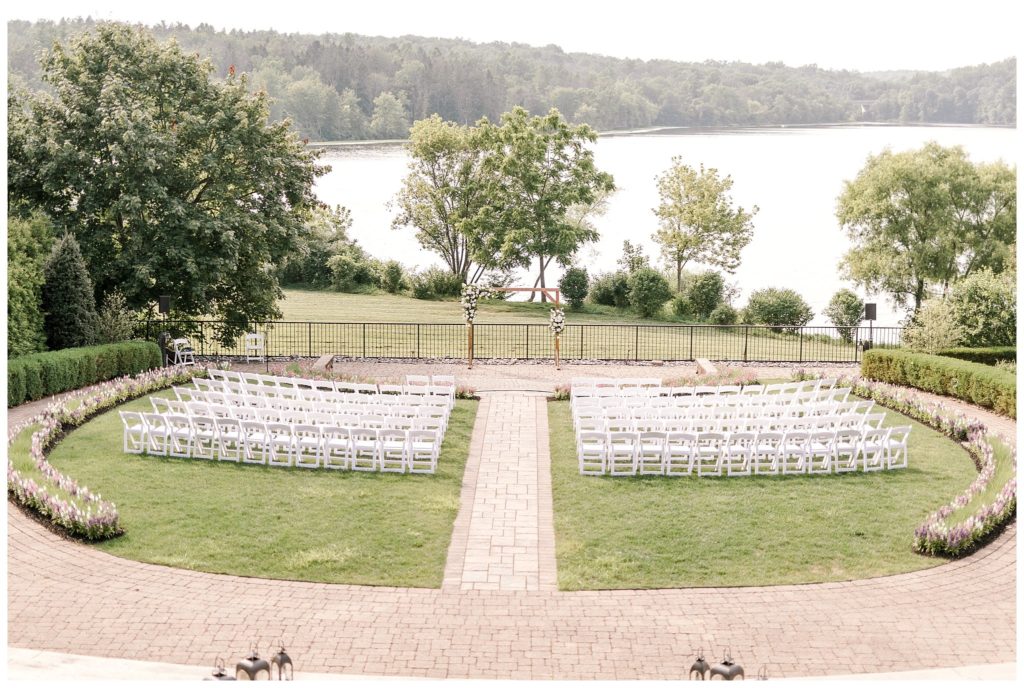 "Ceremony space at the Lake House Inn"