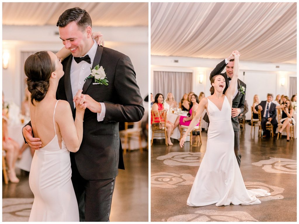 "First dance as husband and wife at The Lake House Inn"
