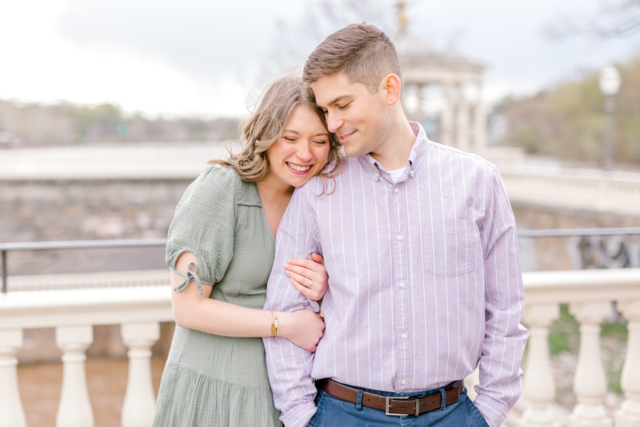 waterworks engagement session
