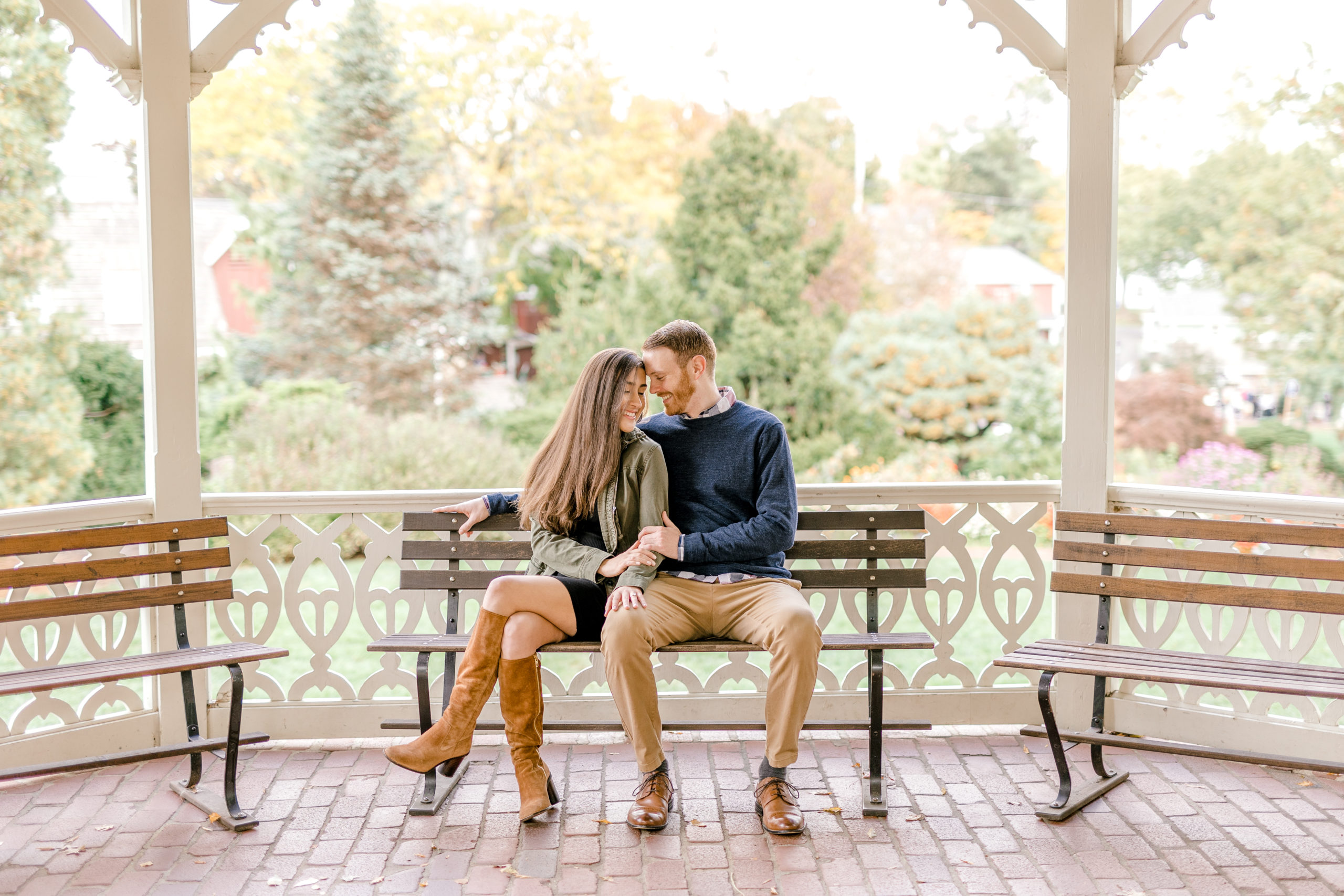 Fall Peddlers Village Engagement Session