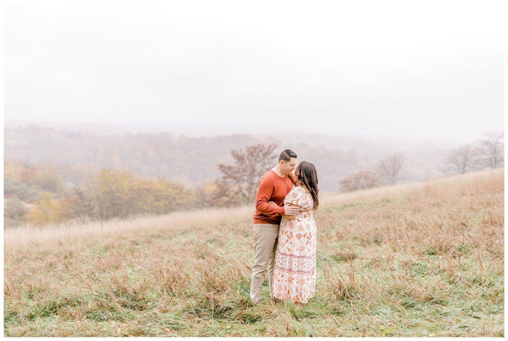 Foggy Fall Engagement Session 